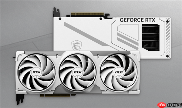 微星首款背插显卡发布：纯白、看不到一根线