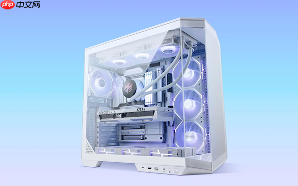 微星首款背插显卡发布：纯白、看不到一根线