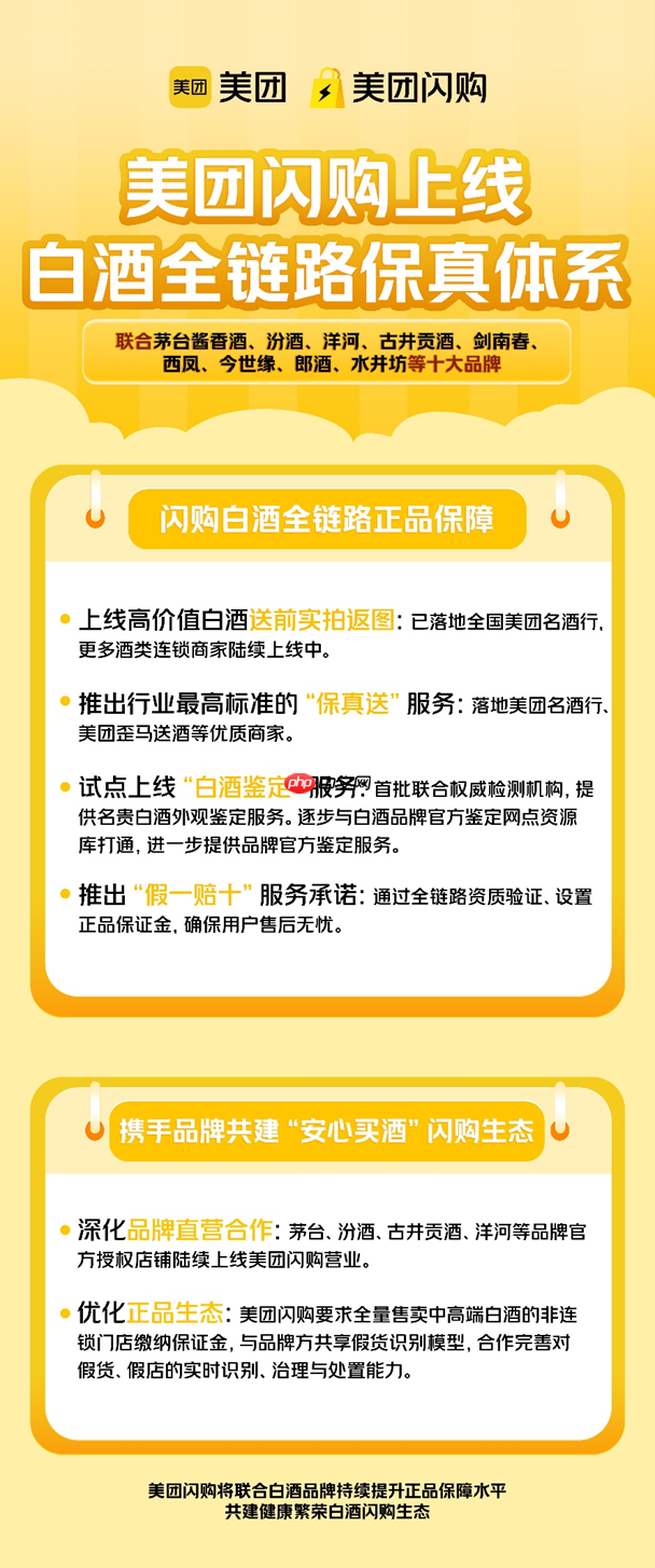 即时零售行业首个!美团闪购携十大品牌上线白酒全链路保真体系