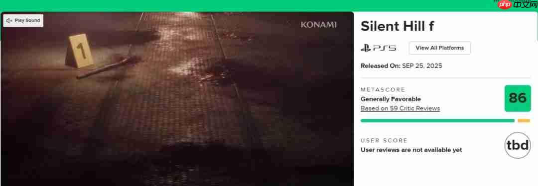 M站评分86！ 《寂静岭f》媒体评分解禁