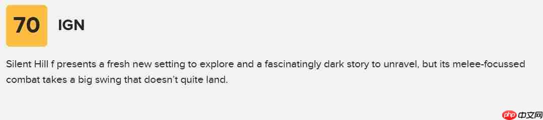 M站评分86！ 《寂静岭f》媒体评分解禁