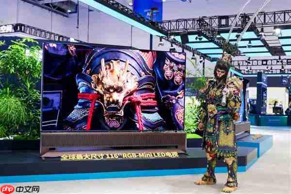 携多款巨幕亮相  海信电视2025电博会展示百吋画质标杆