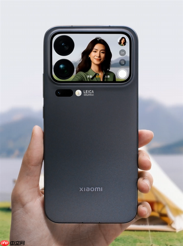 小米17 Pro系列背屏交互演示：支持自拍预览、接打电话、信息展示