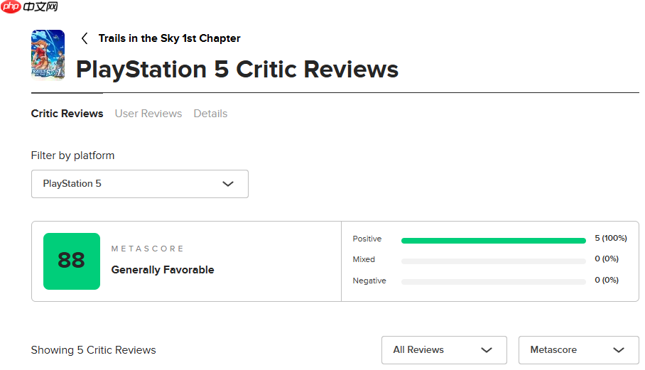 《空之轨迹 the 1st》MC开分88分:新老玩家均值得一试!