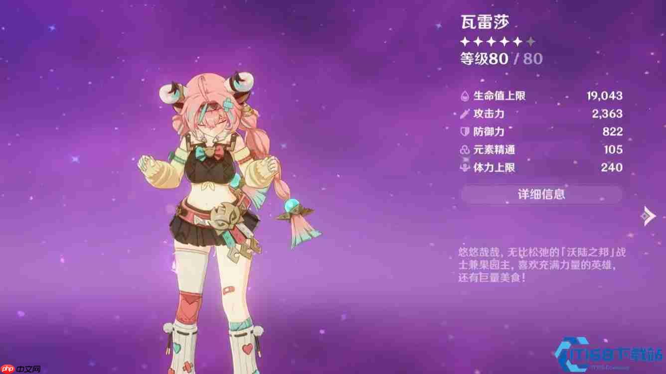 原神瓦雷莎终极养成攻略:全面解析武器圣遗物配队选择