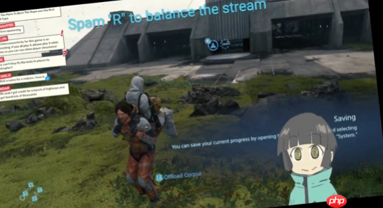 晕了!主播将《死亡搁浅》画面变成了要维持平衡的货物