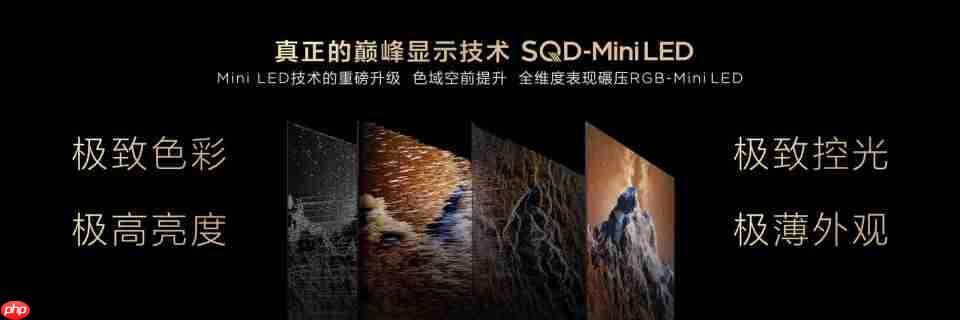 TCL发布革命性技术SQD-Mini LED，打破十年色域僵局