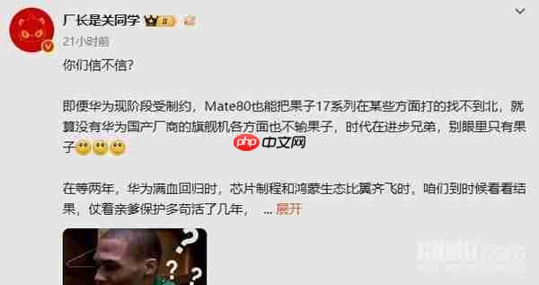 博主:华为Mate 80某些方面能把iPhone 17打得找不着北