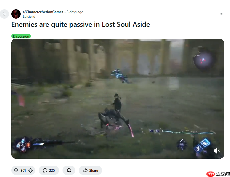 国外玩家：《失落之魂》敌人并非“只会站着等攻击”！