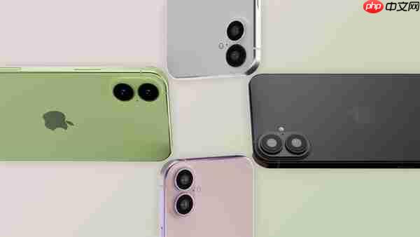 iPhone 17最新渲染图曝光：浅蓝、浅绿、紫色成焦点