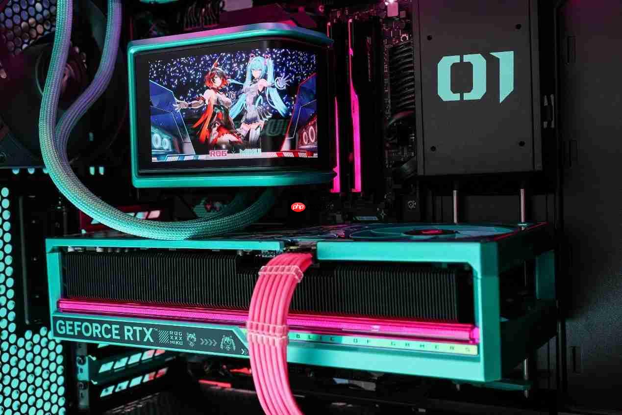 MIKU应援战力空前!ROG夜神RTX5080RO姬x初音未来版显卡
