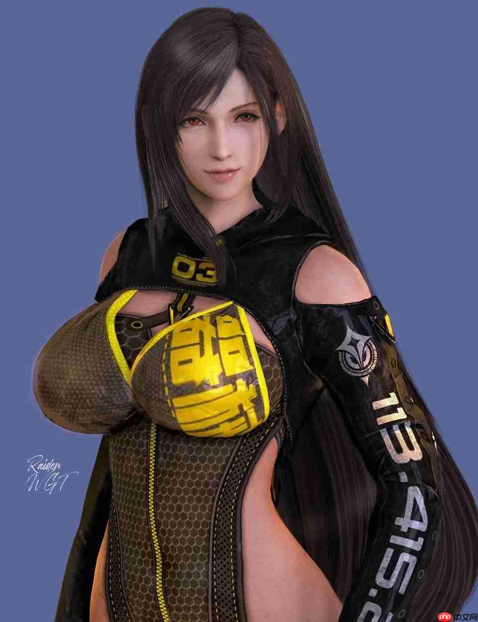 《最终幻想7》蒂法新3D美图 穿其他女角服装不违和