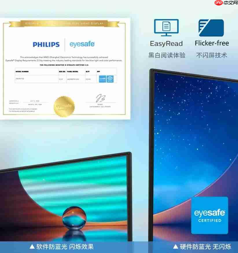 赋能政企办公！飞利浦24B2N2100商用显示器，进阶办公体验！