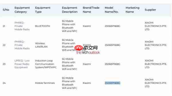 红米K80至尊版兄弟机?小米15T Pro新机获IMDA认证