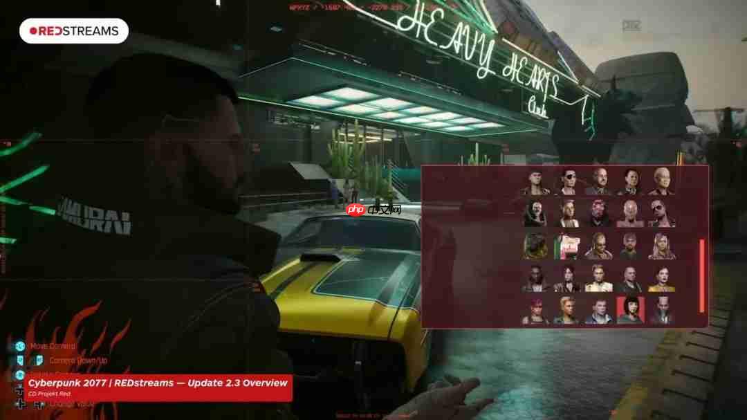 《赛博朋克2077》2.3版更新视频 晶彩车衣智动驾驶