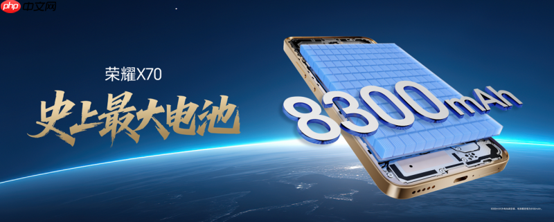 抗摔防水续航全面顶配，全新荣耀X70正式发布，售价1399元起