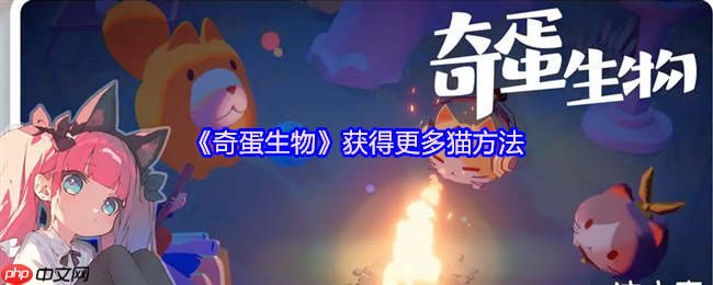 奇蛋生物猫咪大爆发!3招解锁你的专属喵星军团