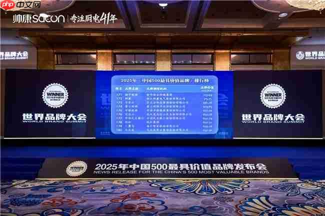 帅康41年专注厨电领域，连续18年蝉联“中国500最具价值品牌”