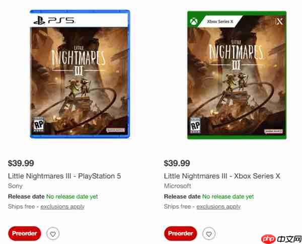 《小小梦魇3》发售日期疑似泄露!9月15日正式上线