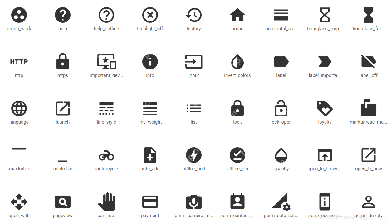 flutter组件2【icons的使用】