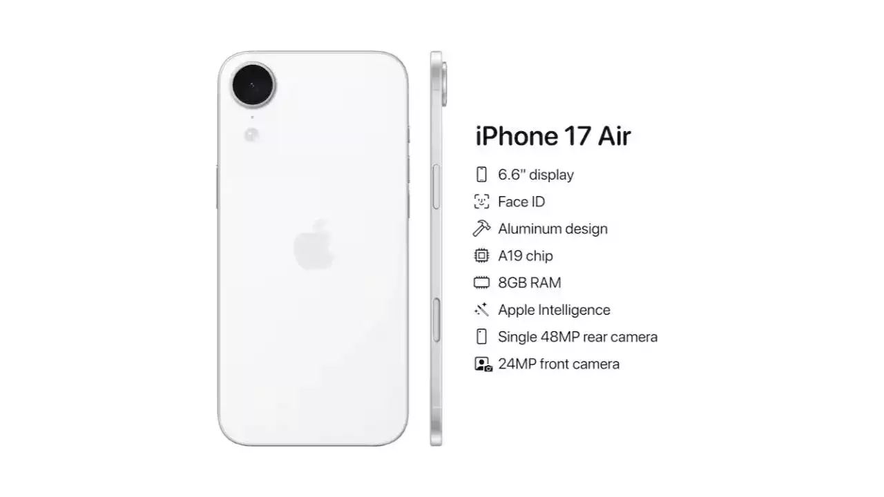 iPhone 17 Air再曝！将配备6.7英寸大屏 最薄5.6毫米