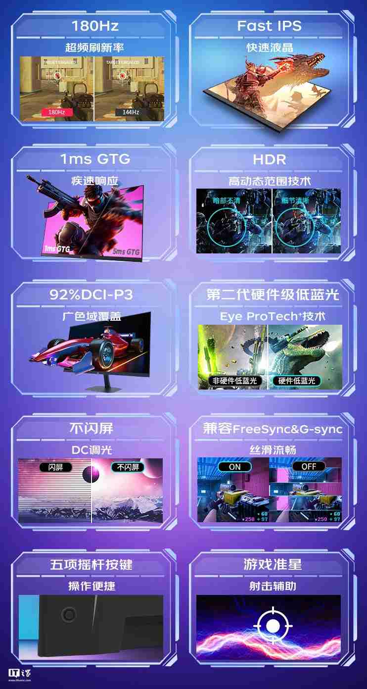 优派推出“VX2757-HD-PRO”27 英寸显示器:1080P 180Hz,799 元