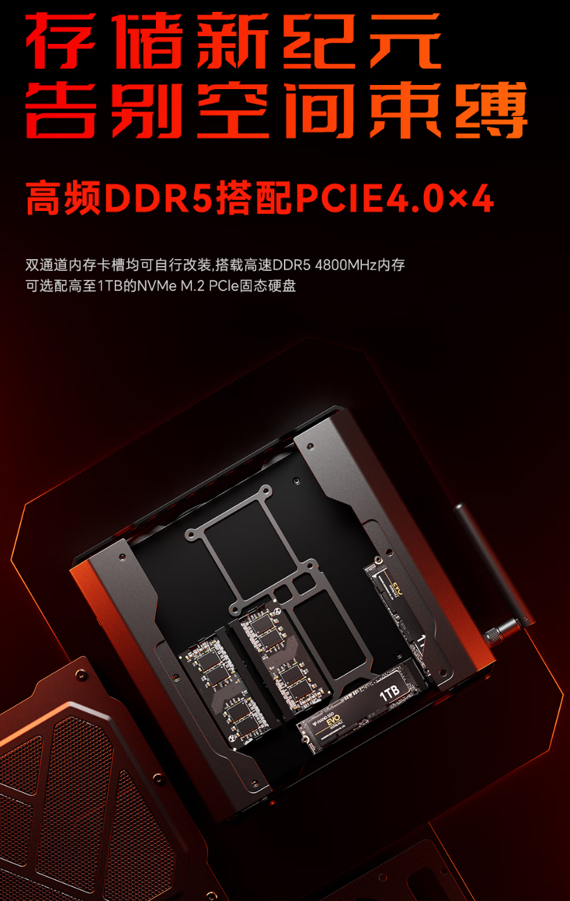 天钡游刃 X 迷你主机 GODX 开售：AMD Ryzen 9 6900HX 处理器 + RX 6600LE 8G 独显，首发 3279 元