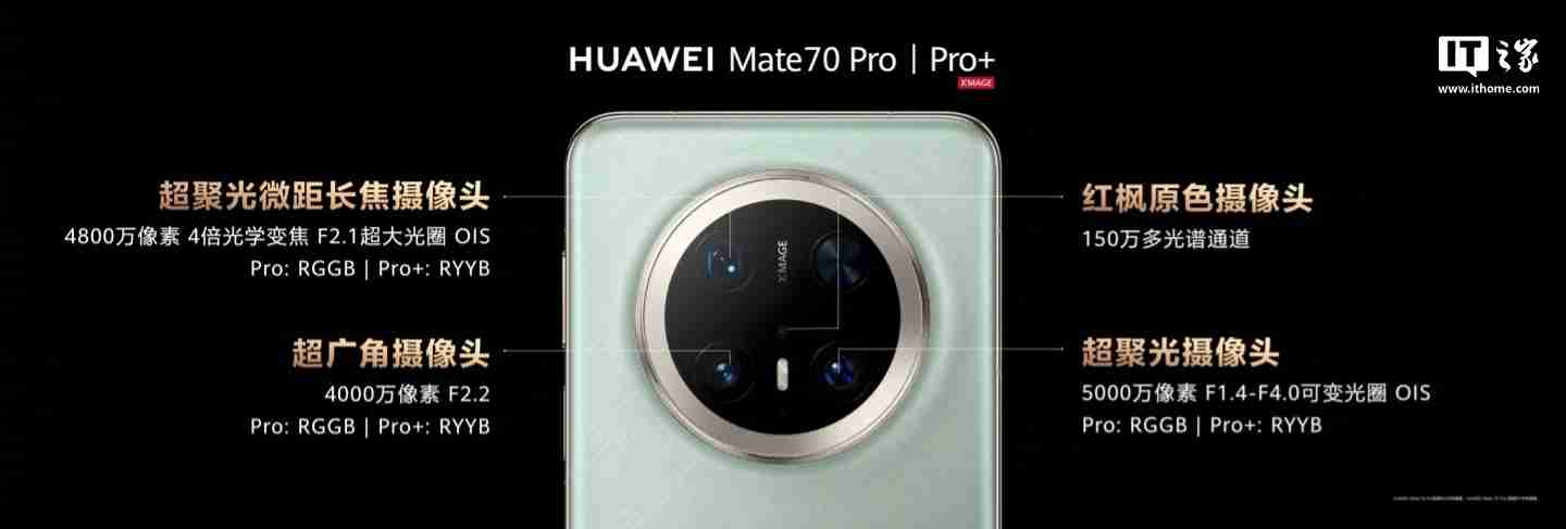 华为 Mate70 / Pro / Pro+ 系列旗舰手机发布:业界首发高亮钛玄武机身、红枫原色影像,5499 元起