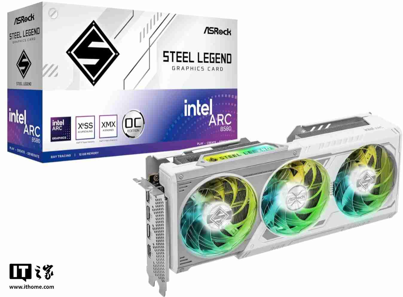 华擎锐炫 B580 桌面显卡曝光：2.8GHz Xe2-HPG GPU，双 8-pin 电源接口