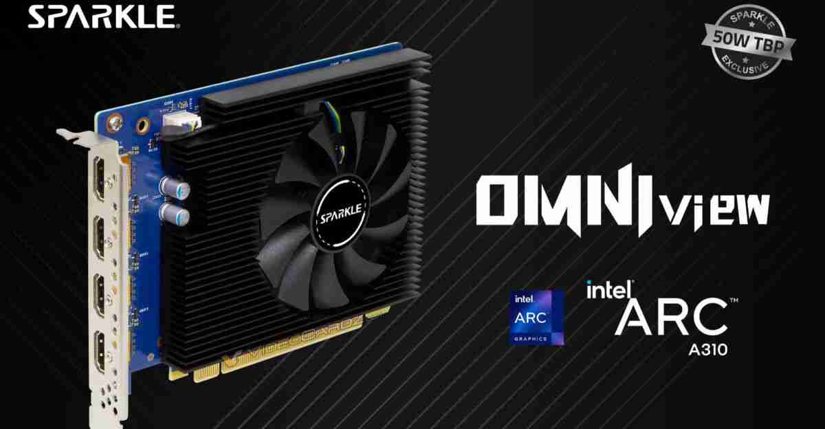 SPARKLE 撼与发布单槽 Arc A310 Omni View 显卡:4 个 HDMI 端口,TDP 降至 50W