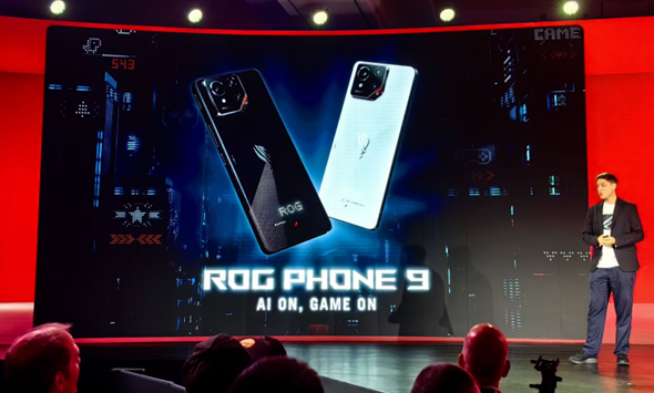 华硕rog游戏手机9幻影白配色亮相：后置独特点阵led