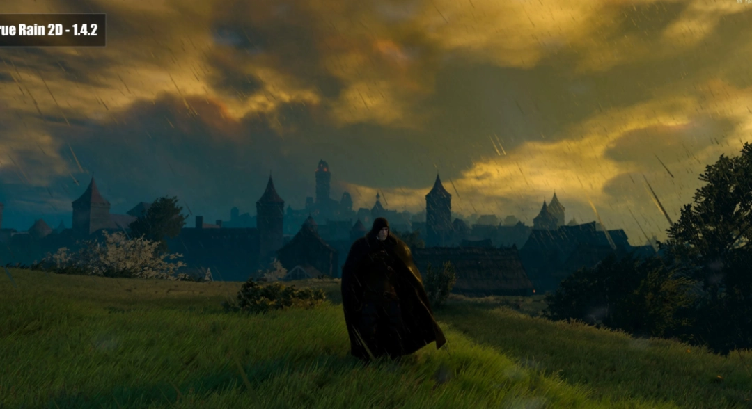 《巫师3》推出全新模组:加入复杂雨水渲染系统