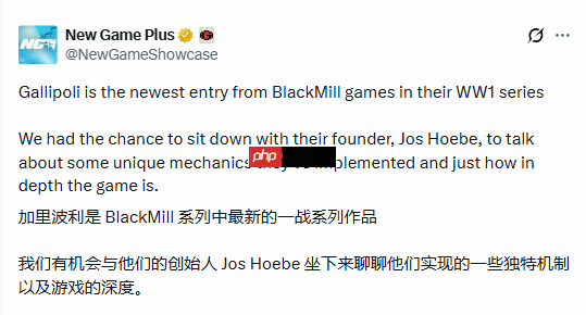 一战模拟射击新游!《加里波利》力求高度还原