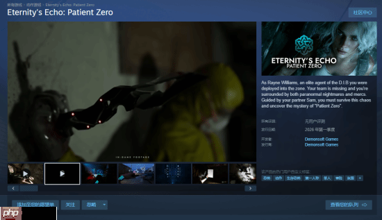 生存恐怖《Eternity's Echo》上架Steam:扮演D.I.B特工 调查超自然案件