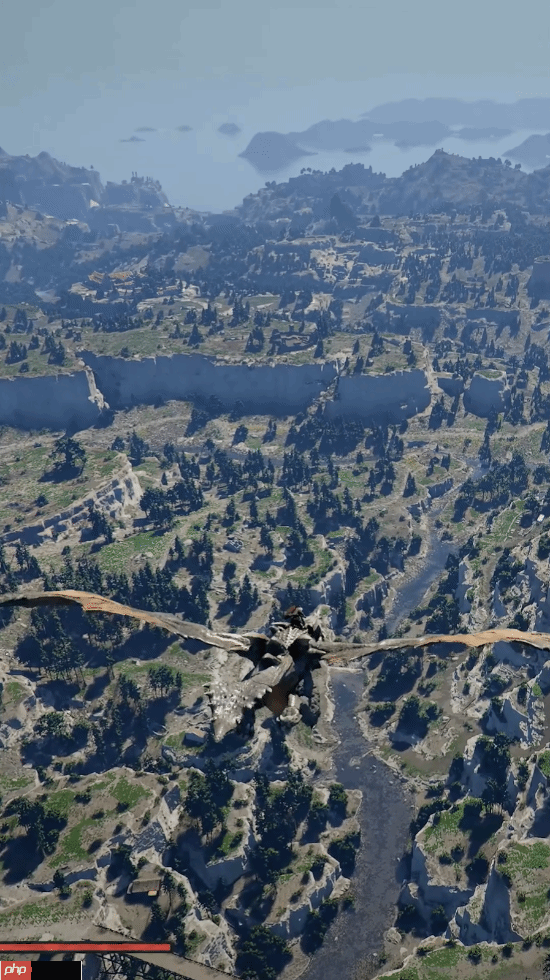 《红色沙漠》开放世界探索太爽！骑鸟乘龙还有机甲