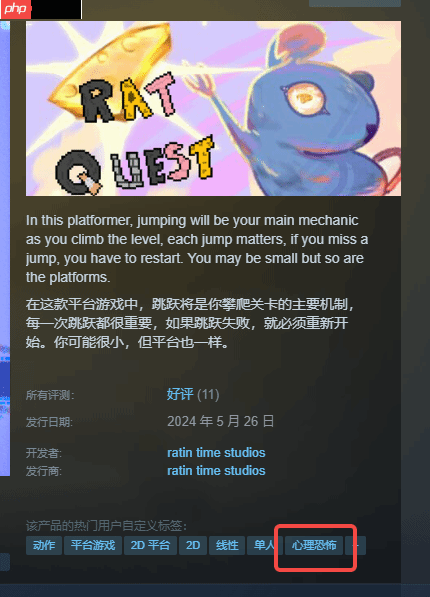 Steam喜加一:《Rat Quest》限时免费领取 看似简单却暗藏“HELP”求救信息