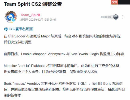 Donk好友magixx回归Team Spirit!zweih被下放至替补