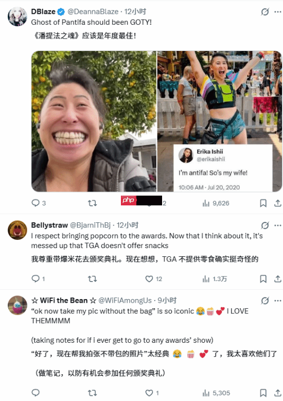 TGA晒《羊蹄山之魂》雨姐现场照!自带零食桶引热议