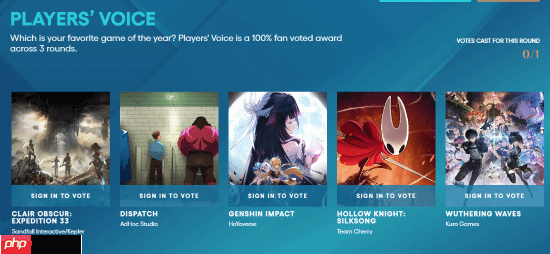 最大黑马?外媒:《光与影》TGA这4个奖项或翻车