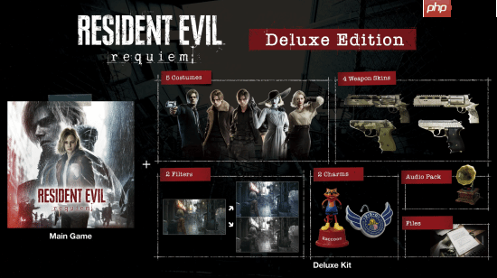 《生化危机9:安魂曲》豪华版奖励全部公开:格蕾丝&里昂共五套服装、武器外观等