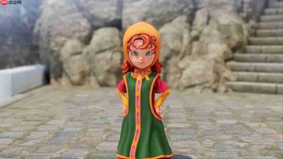 可爱女主角！《勇者斗恶龙7》重制版角色介绍：玛丽贝尔