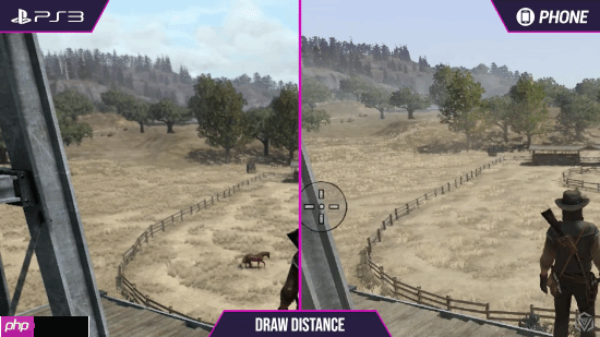 《荒野大镖客》PS3和手机画面对比:你认为谁赢了?
