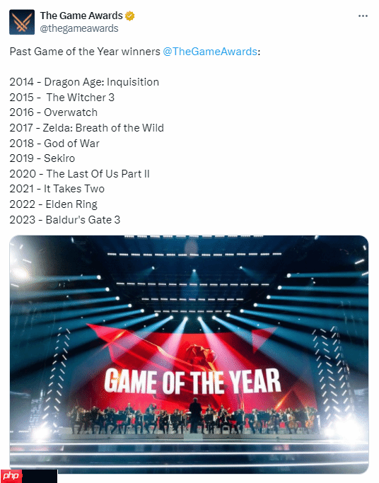 TGA历年年度游戏得主:2025年将会是谁夺冠?