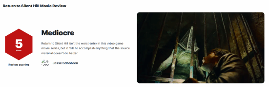 《重返寂静岭》IGN 5分：建议还是去玩游戏原作吧