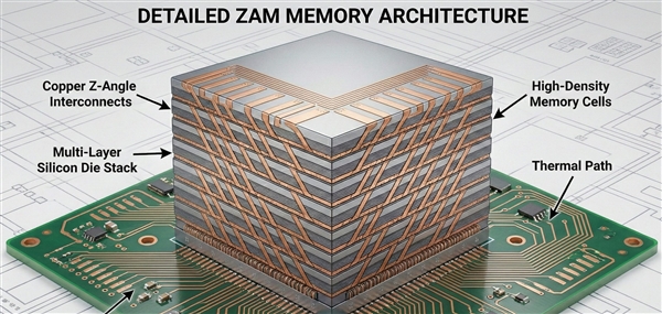 Intel计划复活内存业务：ZAM单芯片最高512GB 功耗比HBM降低50%